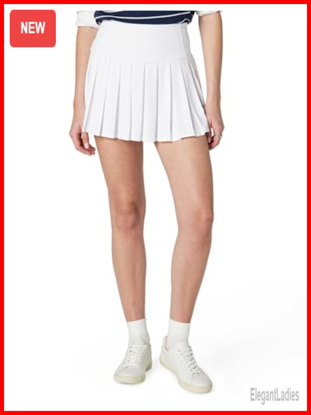 High Waisted Compression Pleated Tennis Skort Activewear